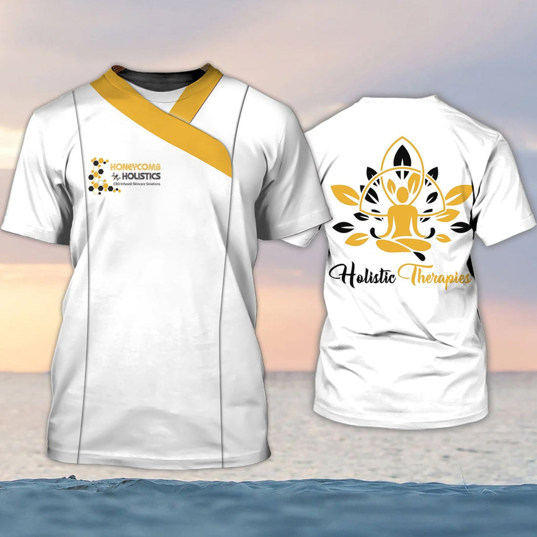 FUNSTUFFPRINT Honeycomb Holistics 3D All Over Printed T-Shirt Gift For Holistics 3D T-shirt