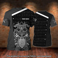 FUNSTUFFPRINT Custom 3D All Over Print Viking Tattoo Shirt, Tattoo Artist Shop T-Shirt Men 3D T-shirt