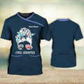 FUNSTUFFPRINT Personalized Name 3D T-Shirt For Dog Groomer Pet Groomer Uniform 3D T-shirt