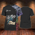 Custom 3D Print Tattoo Men Shirt, Custom T-Shirt For Tattoo Shop, Best Gift For A Tattoo Artist