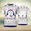 FUNSTUFFPRINT Personalized Name 3D Dispatcher T-Shirt Dispatcher Christmas Textures Dispatcher Uniform 3D T-shirt