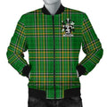 FUNSTUFFPRINTI Madden or O'Madden bIreland Bomber Jacket Irish National Tartan (Men's) Bomber Jacket