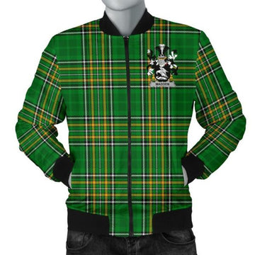FUNSTUFFPRINTI Madden or O'Madden bIreland Bomber Jacket Irish National Tartan (Men's) Bomber Jacket
