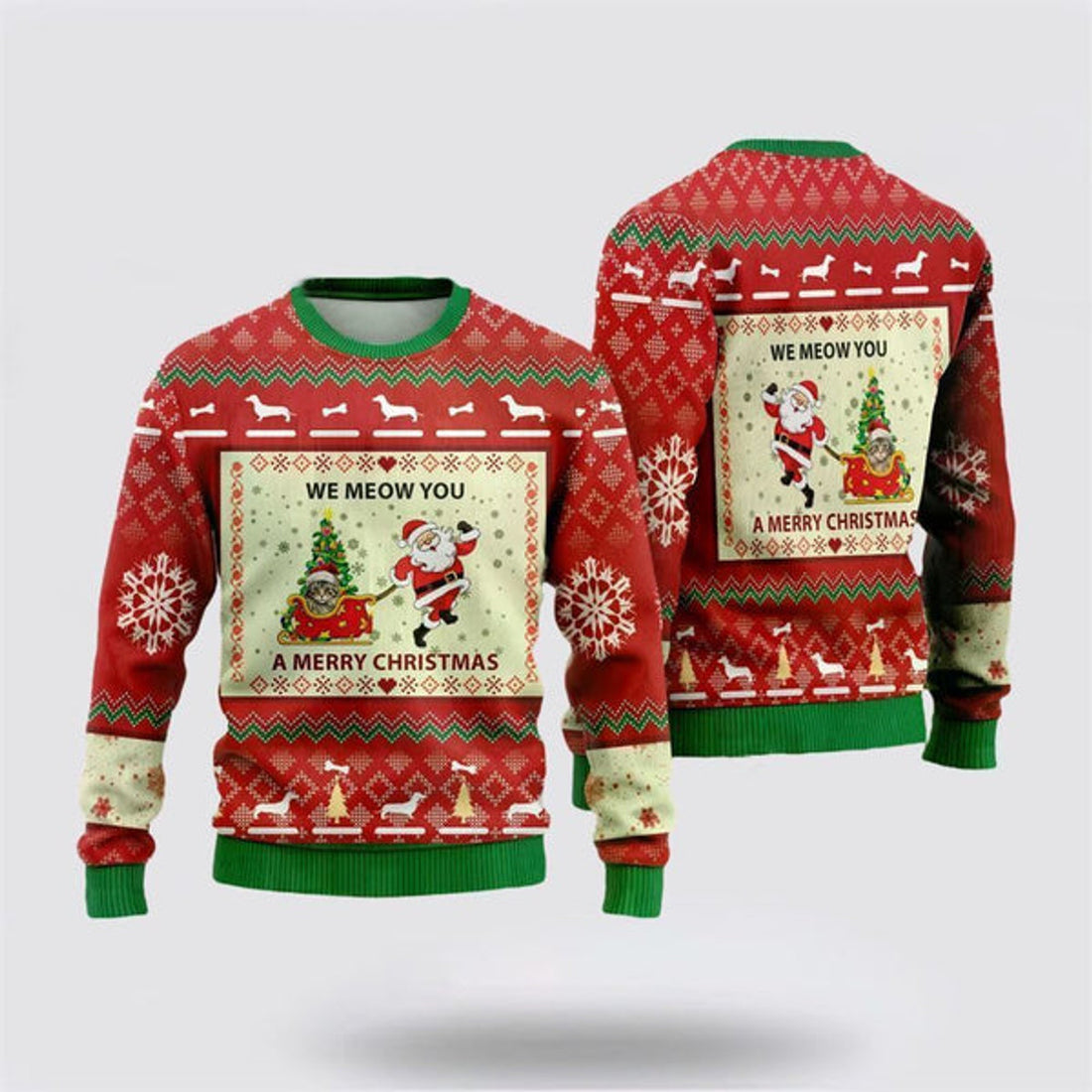 FUNSTUFFPRINT Maine Coon Cats Ugly Christmas Sweater For Men And Women, Best Gift For Christmas, Christmas Fashion Winter  Ugly  Sweater