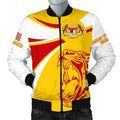 FUNSTUFFPRINTI Malaysia Bomber Jacket, Malaysia Round Coat Of Arms Lion Men Bomber Jacket