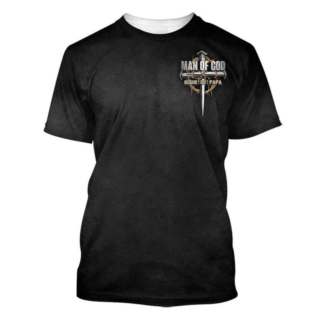 FUNSTUFFPRINT Man Of God Husband Dad Papa Christian 3D T-shirt