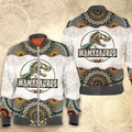 FUNSTUFFPRINTI Mandala dinosaur 3D All Over Printed Shirt, Bomber Jacket Size S - 5XL Bomber Jacket