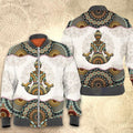 FUNSTUFFPRINTI Mandala yoga 3D All Over Printed Shirt, Bomber S - 5XL Bomber Jacket