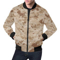 FUNSTUFFPRINTI Marine Military Camouflage Camo Pattern Print Men's 3D Bomber Jacket