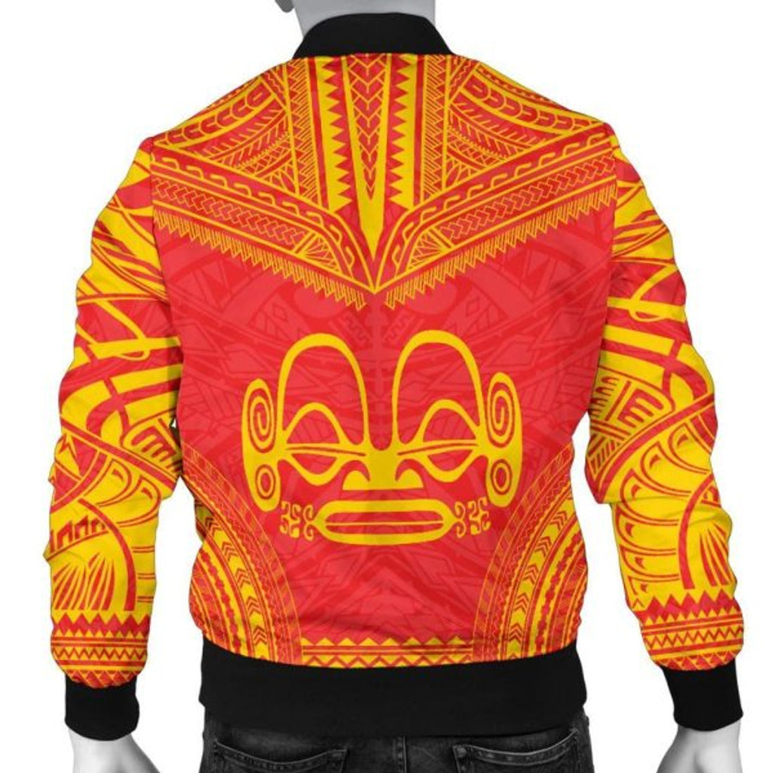 FUNSTUFFPRINTI Marquesas Islands Flag Polynesian Chief Men's Bomber Jacket - Bomber Jacket