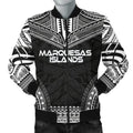 FUNSTUFFPRINTI Marquesas Islands Polynesian Chief Men's Bomber Jacket - Black Version - Bomber Jacket