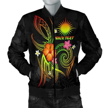 FUNSTUFFPRINTI Marshall Islands Polynesian Personalised Men's Bomber Jacket - Legend of Marshall Islands (Reggae) - Bomber Jacket