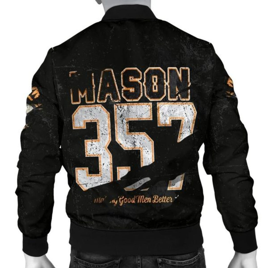 FUNSTUFFPRINTI Masonic In Me All Men's Bomber Jacket - Special Grunge Style Bomber Jacket