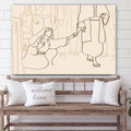 Matthew 9:21 A Woman Healed Canvas Posters - Boho Christian Wall Art 