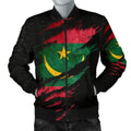 FUNSTUFFPRINTI Mauritania In Me Men's Bomber Jacket - Special Grunge Style Bomber Jacket