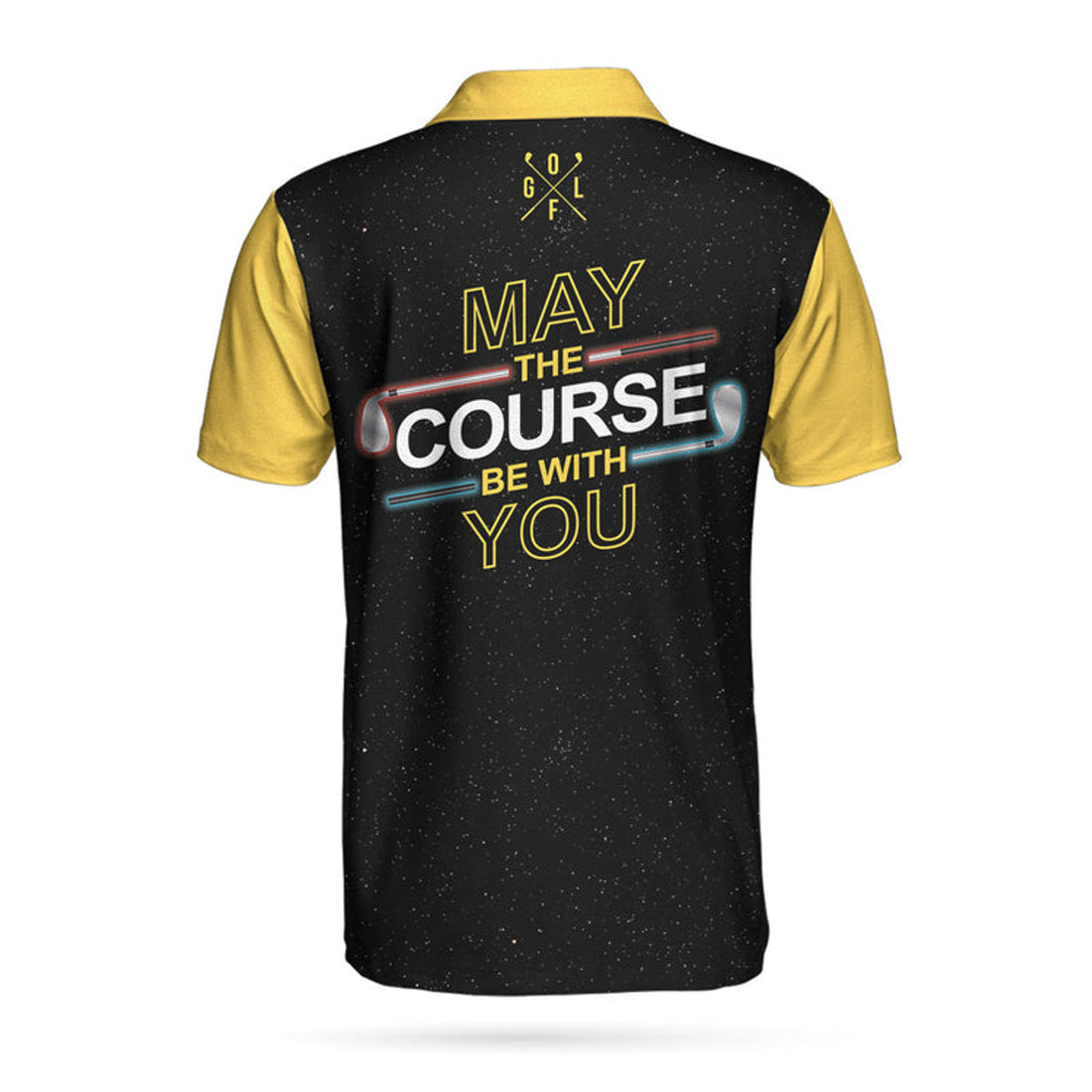 May The Course Be With You Golf Polo Shirt, Galaxy Golf Club Lightsaber Polo Shirt, Best Golf Shirt For Men