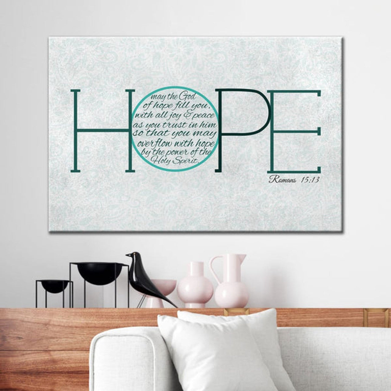 May The God Of Hope Romans 1513 Canvas Wall Art - Christian Canvas - Faith Canvas