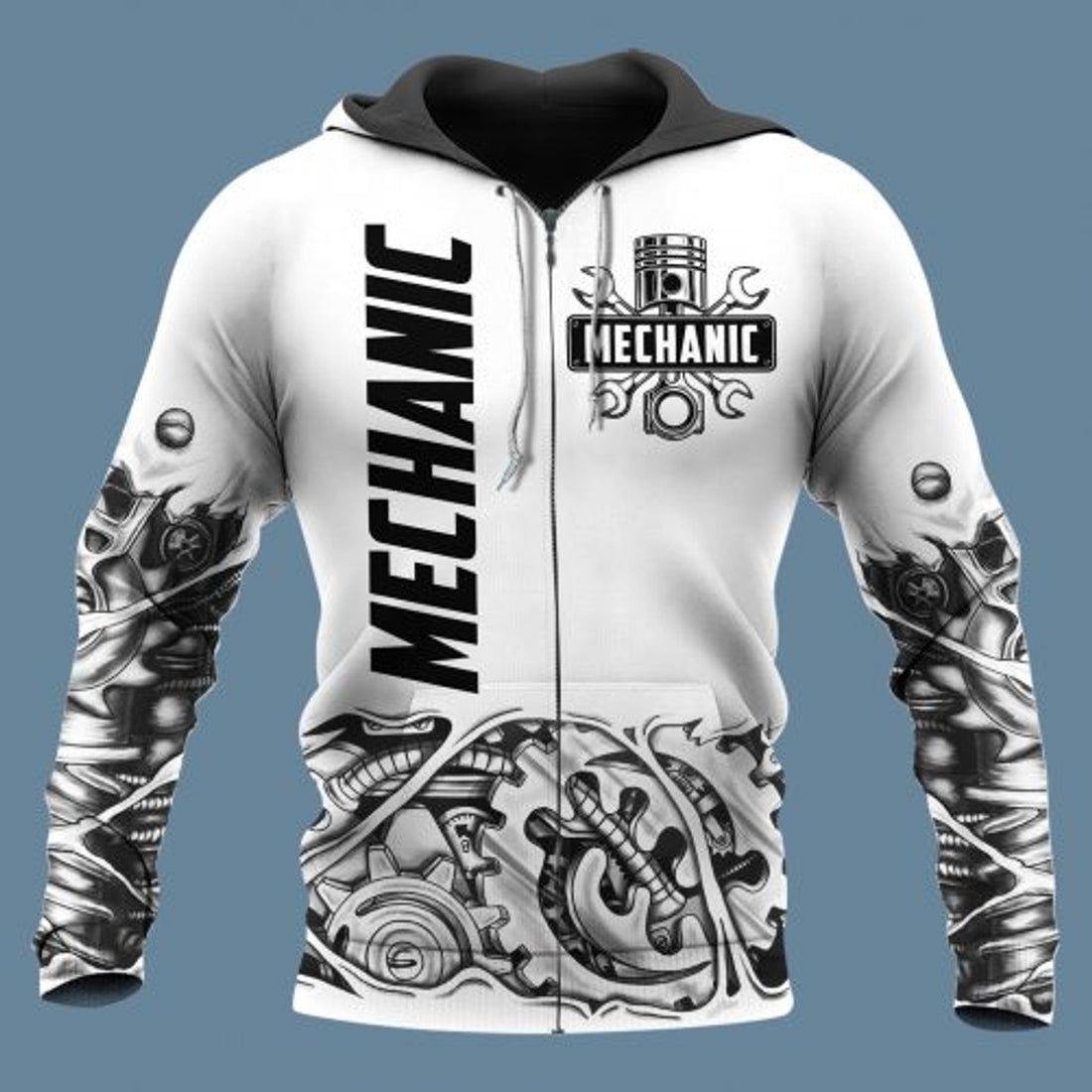 FUNSTUFFPRINT Mechanic 3D Hoodie For Men And Women Im Here Because You Broke Something White 3D Hoodie and Zip Hoodie