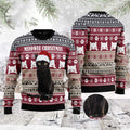FUNSTUFFPRINT Meeowee Christmas Ugly Christmas Sweater, Christmas Sweater, Ugly Sweater, Funny Xmas Sweaters Ugly Sweater