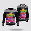 FUNSTUFFPRINT Mele Kalikimaka Flamingo Sunset Ugly Christmas Sweater – Christmas Gifts For Couples Ugly  Sweater