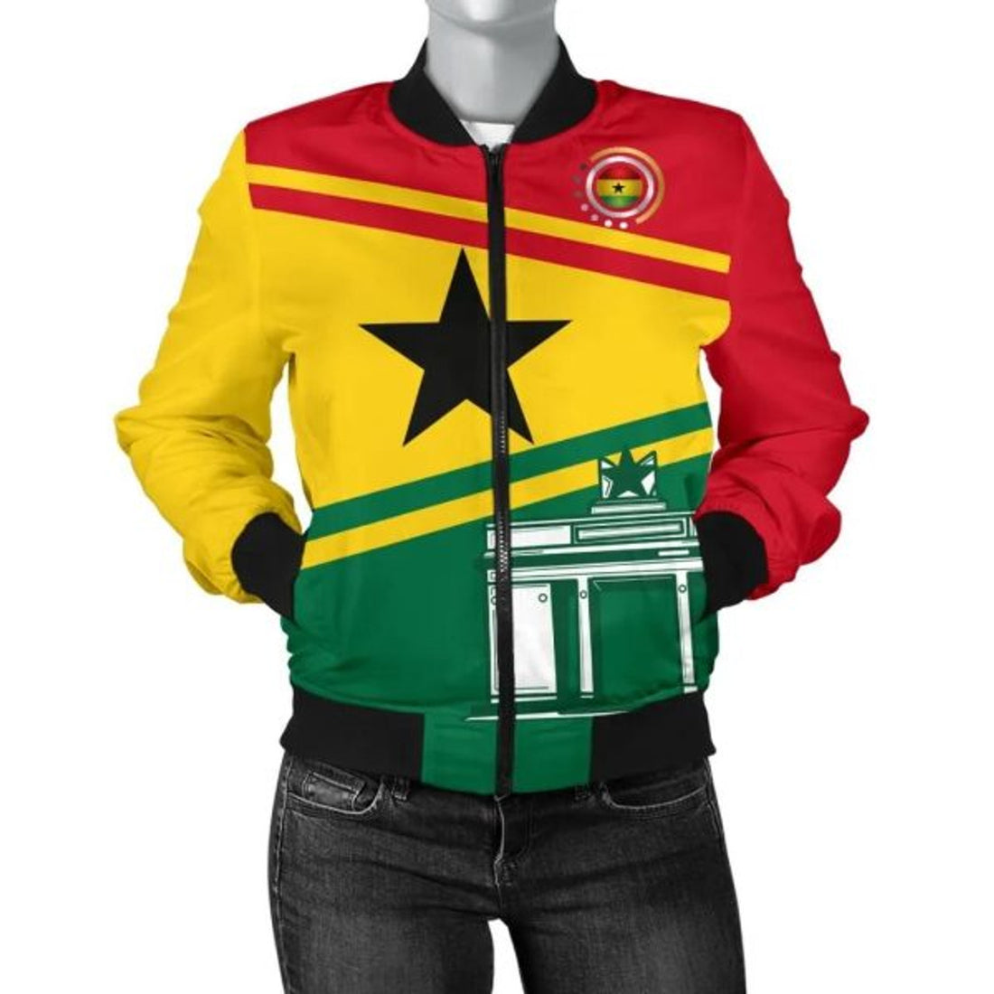 FUNSTUFFPRINTI Men Bomber jacket - Ghana Independence Day - Bomber Jacket