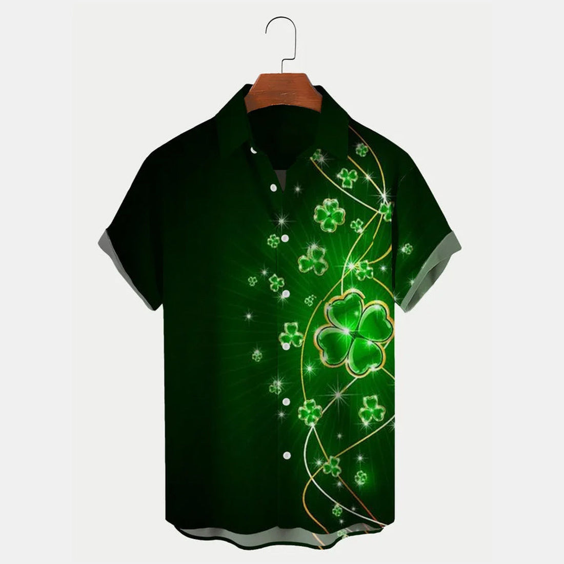 St. Patrick's Day Shamrock hawaiian Shirt, St. Patrick's Day hawaii shirt for men and women
