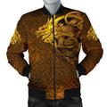 FUNSTUFFPRINTI Men's Bomber Jacket - Celtic Dragon Tattoo Bomber Jacket