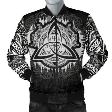 FUNSTUFFPRINTI Men's Bomber Jacket - Dragon Celtic Bomber Jacket