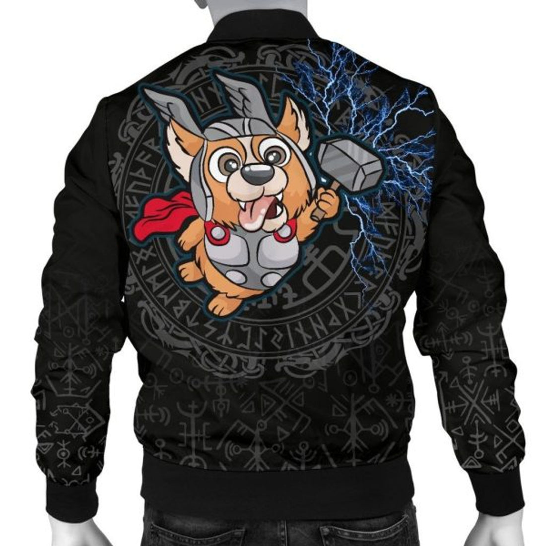 FUNSTUFFPRINTI Men's Bomber Jacket - Thorgi Bomber Jacket