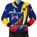 FUNSTUFFPRINTI Men's Bomber Jacket - Venezuela In My Heart Bomber Jacket