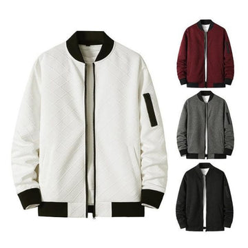 FUNSTUFFPRINTI Mens Cotton Overall Blazer Bomber Jacket