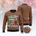 FUNSTUFFPRINT Mermaid Christmas Ugly Christmas Sweater, Christmas Sweater, Ugly Sweater, Funny Xmas Sweaters Ugly Sweater