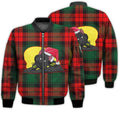 FUNSTUFFPRINTI Merry Christmas Black Cat Retro Christmas Holiday Gifts Unisex 3D Bomber Jacket