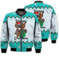 FUNSTUFFPRINTI Merry Christmas Christmas Koala Retro Christmas Holiday Gifts Unisex 3D Bomber Jacket