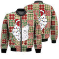 FUNSTUFFPRINTI Merry Christmas Christmas Lights Chicken Retro Christmas Holiday Gifts Unisex 3D Bomber Jacket