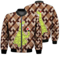 FUNSTUFFPRINTI Merry Christmas Christmas Tree Llama Retro Christmas Holiday Gifts Unisex 3D Bomber Jacket