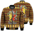 FUNSTUFFPRINTI Merry Christmas Cool Anti Christmas Skeleton Retro Christmas Holiday Gifts Unisex 3D Bomber Jacket