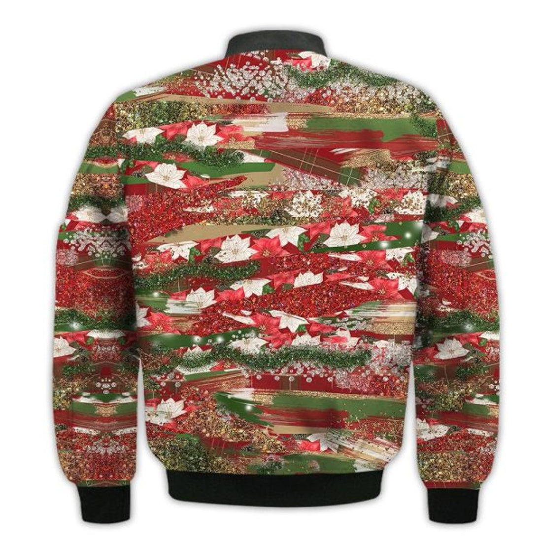 FUNSTUFFPRINTI Merry Christmas Cowboy Santa Retro Christmas Holiday Gifts Unisex 3D Bomber Jacket