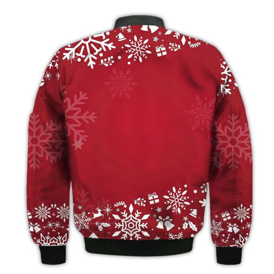 FUNSTUFFPRINTI Merry Christmas Dabbing Rudolph Christmas Retro Christmas Holiday Gifts Unisex 3D Bomber Jacket