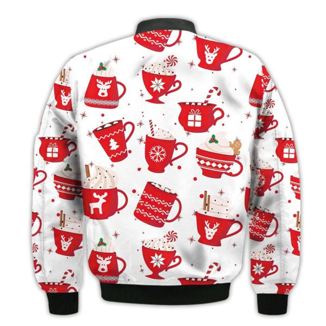 FUNSTUFFPRINTI Merry Christmas Dear Santa It Was The Cat Retro Christmas Holiday Gifts Unisex 3D Bomber Jacket