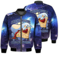 FUNSTUFFPRINTI Merry Christmas Everybody Needs A Break Santa Retro Christmas Holiday Gifts Unisex 3D Bomber Jacket