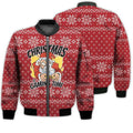FUNSTUFFPRINTI Merry Christmas Gaming Santa Christmas Retro Christmas Holiday Gifts Unisex 3D Bomber Jacket