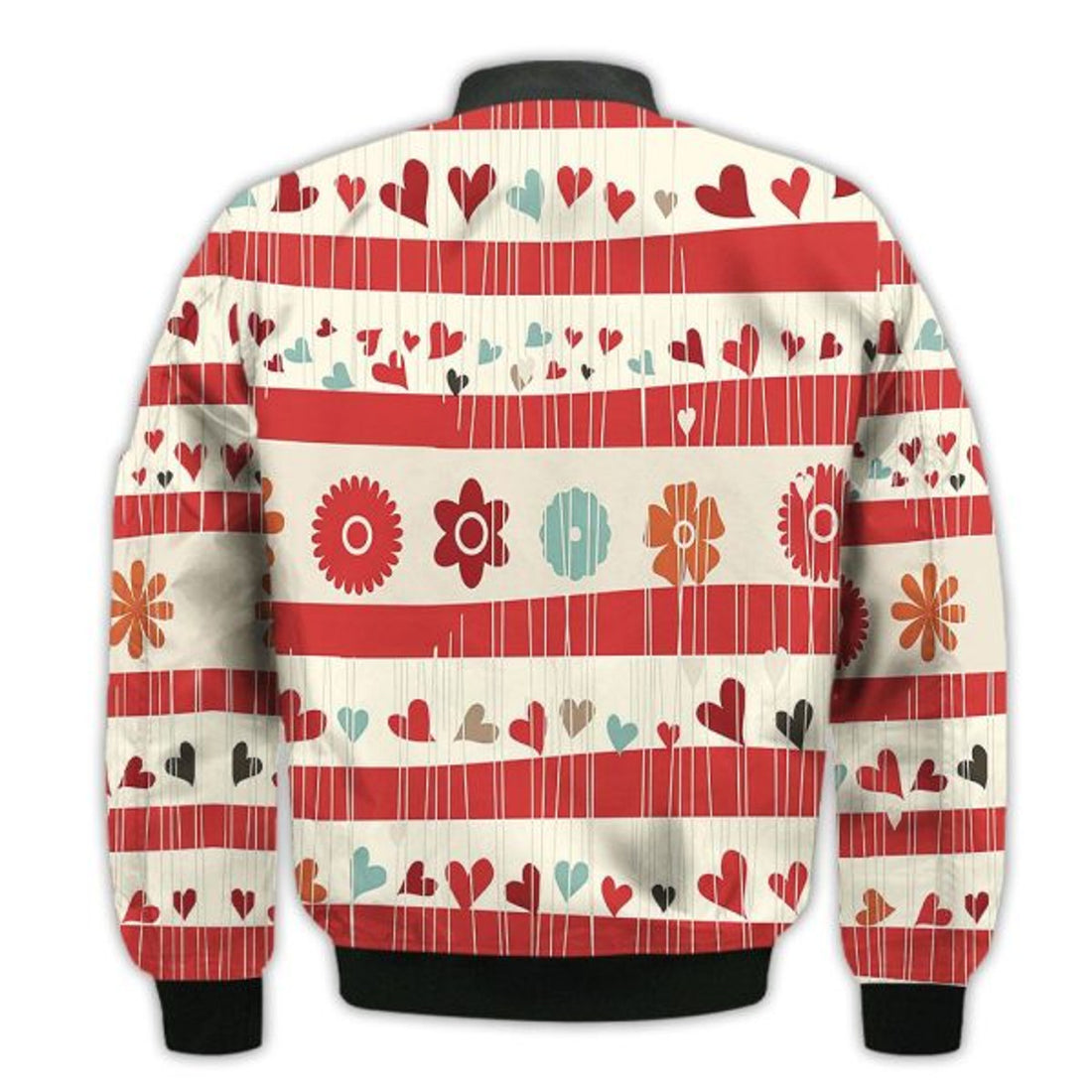 FUNSTUFFPRINTI Merry Christmas Howdy Santa Retro Christmas Holiday Gifts Unisex 3D Bomber Bomber Jacket