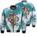 FUNSTUFFPRINTI Merry Christmas One Night Out Santa Motorbike Retro Christmas Holiday Gifts Unisex 3D Bomber Bomber Jacket