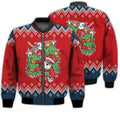 FUNSTUFFPRINTI Merry Christmas Santa Claus In Christmas Lights Retro Christmas Holiday Gifts Unisex 3D Bomber Bomber Jacket