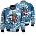 FUNSTUFFPRINTI Merry Christmas Santa Panda Retro Christmas Holiday Gifts Unisex 3D Bomber Bomber Jacket