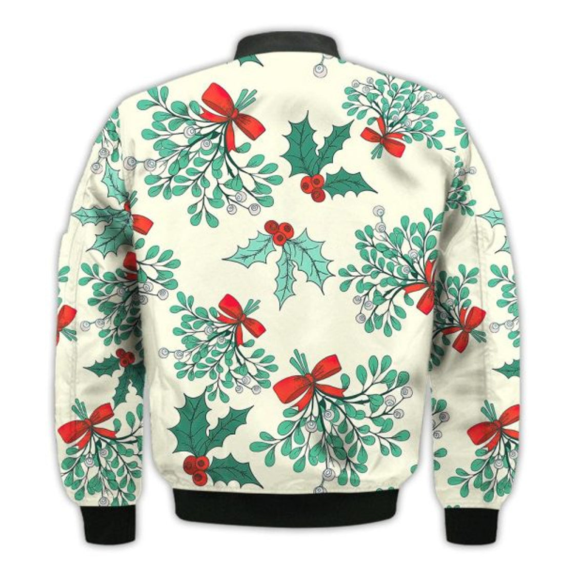 FUNSTUFFPRINTI Merry Christmas Santa Vibes Retro Christmas Holiday Gifts Unisex 3D Bomber Bomber Jacket