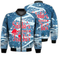 FUNSTUFFPRINTI Merry Christmas Santa's Favorite Teacher Retro Christmas Holiday Gifts Unisex 3D Bomber Bomber Jacket
