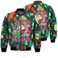 FUNSTUFFPRINTI Merry Christmas Santa's Special Delivery Retro Christmas Holiday Gifts Unisex 3D Bomber Bomber Jacket