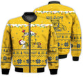 FUNSTUFFPRINTI Merry Christmas Season North Carolina AT Aggies Snoopy 3D Bomber Bomber Jacket